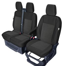Huse scaun fata dedicate pentru ford transit custom (pana la 06.2018 - de la 06.2018), cu masuta - 1+2 locuri