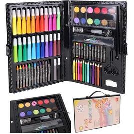 Set complet de Pictura si Desen Iso Trade - Kids Painting,  mapa cu 86 piese, roz