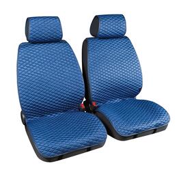 Huse scaun fata din stofa cover-tech fabric 2buc - albastru/gri